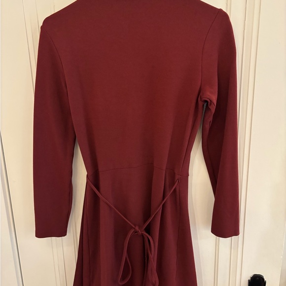 American Apparel Burgundy Wrap Dress - Picture 3 of 5